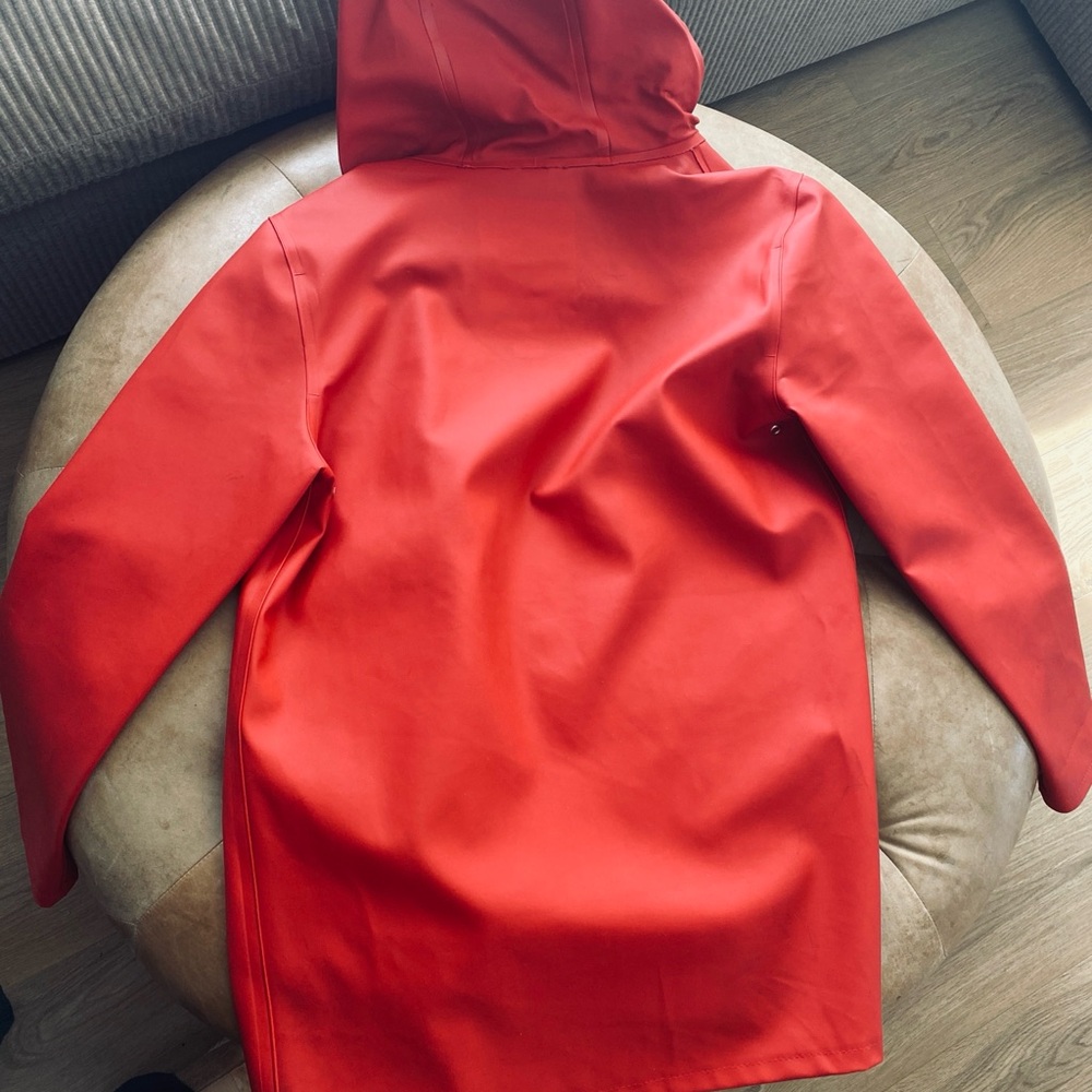 Stutterheim Red Raincoat - Picture 5 of 7